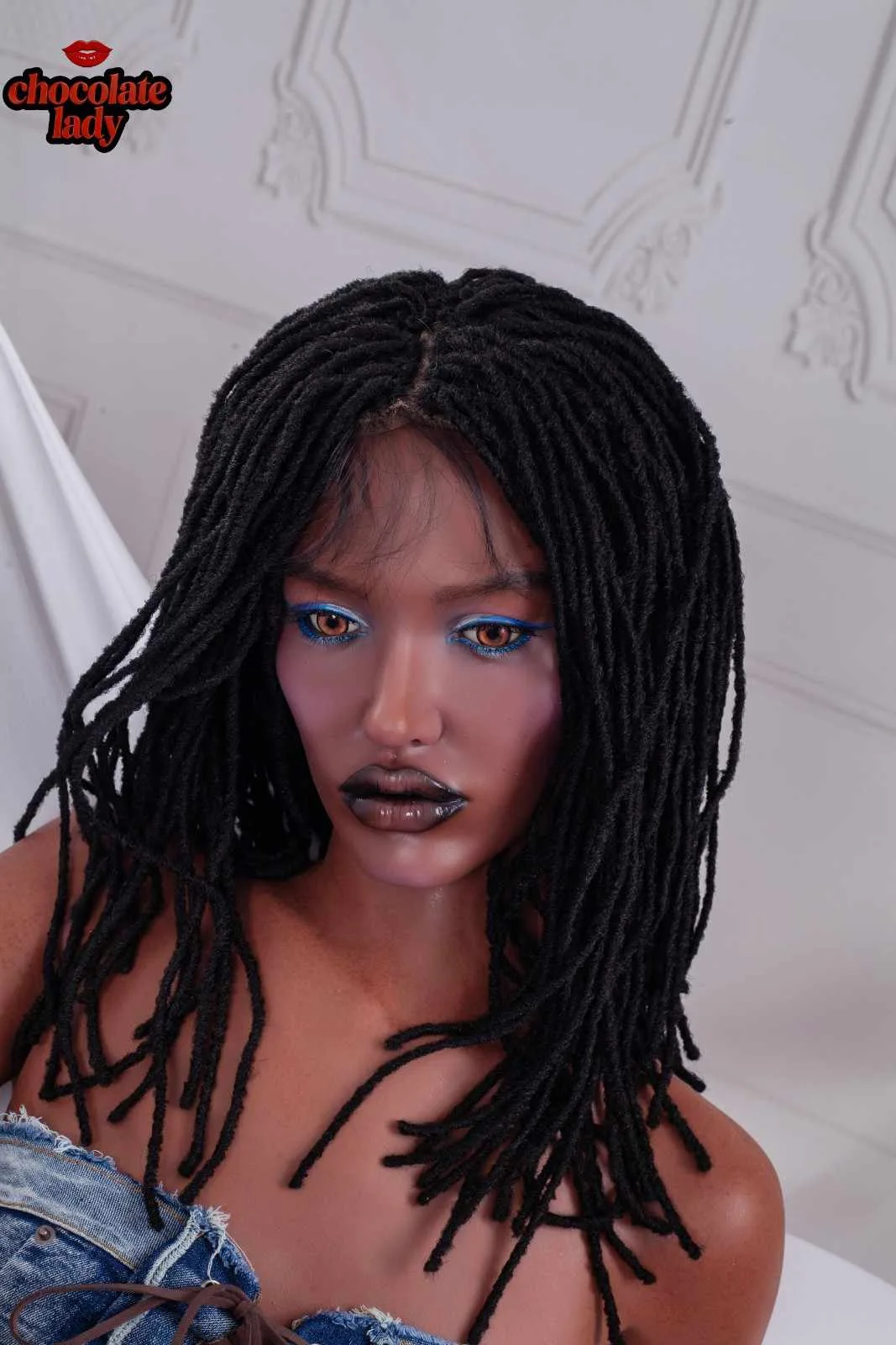 155cm (5ft1") ROS Chocolate Slim Silicone Sex Doll - A-Cup - Roxy view 7