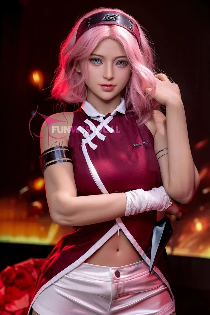 159cm (5ft2") Wonderland Pink Hair Anime Sex Doll - A-Cup - Alice - In Stock USA view 6