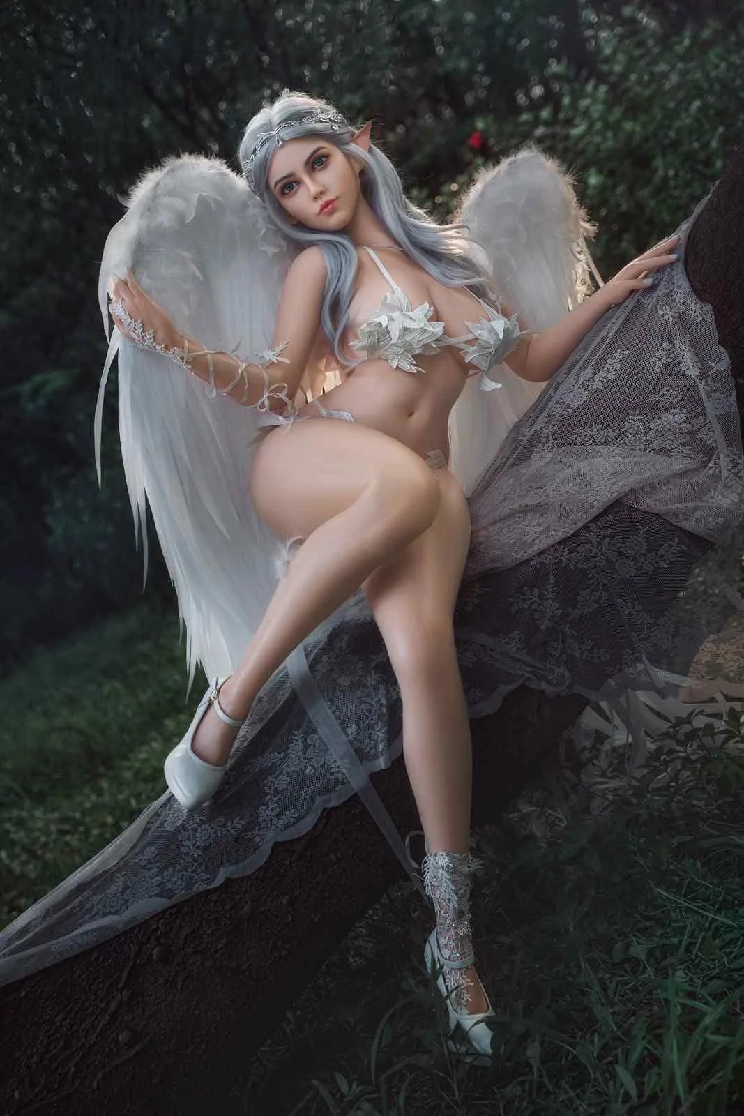 164cm (5ft3") Tender Angel Elf Silicone Sex Doll - D-Cup - Melissa view 6