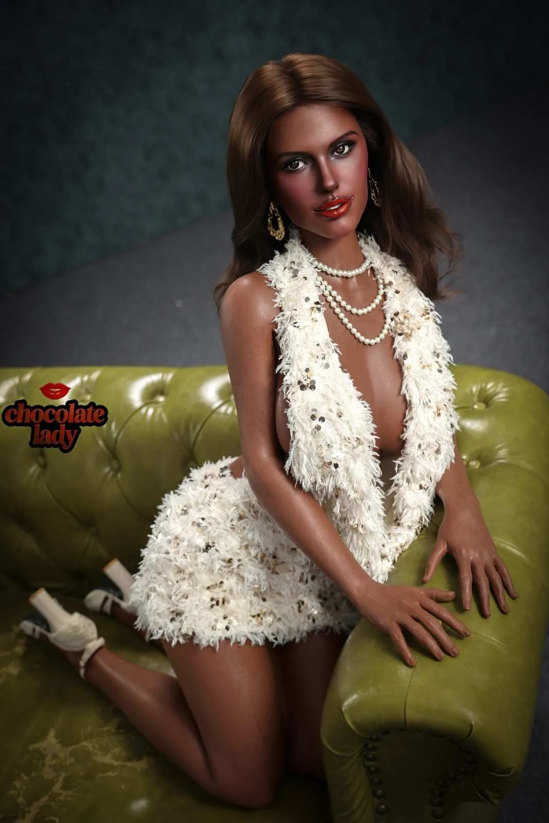 163cm (5ft4") ROS Brown Skin Full Silicone Sex Doll - D-Cup – Jade view 3