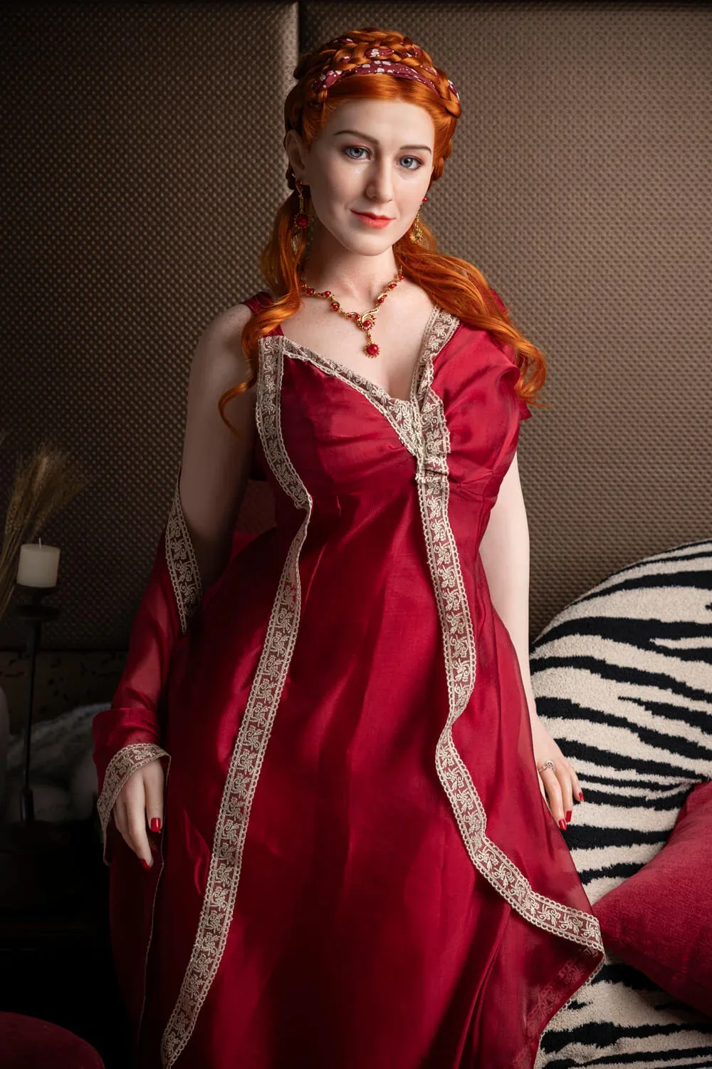 165cm (5ft4") Lady Redhead Elegant Silicone Sex Doll - G-Cup - Lucretia