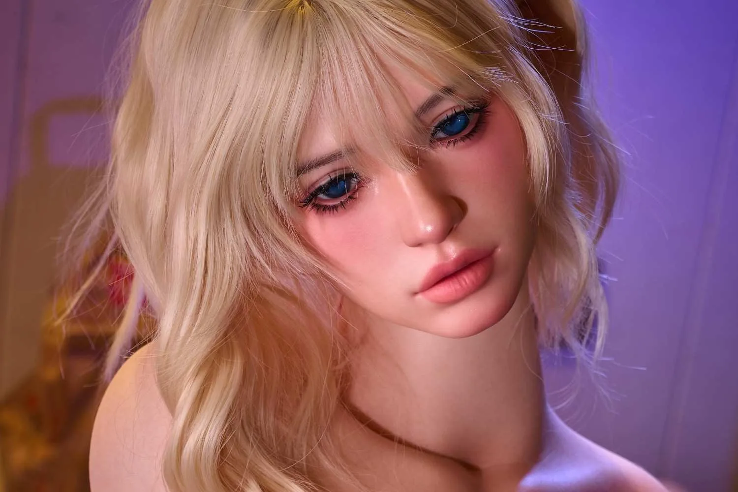 110cm (43.3") BBW Silicone Blonde Torso Doll – Thia view 4