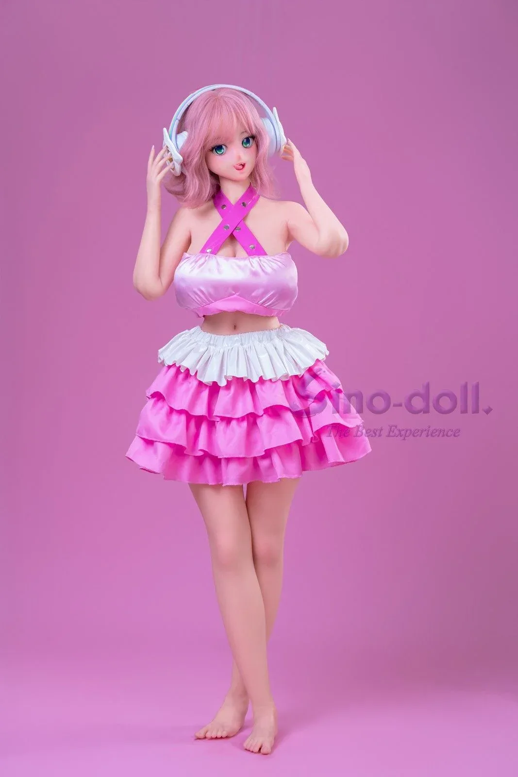 143cm (4ft8") Big Breasts Full Platinum Silicone Sex Doll - Soft-Max – Linlan view 8