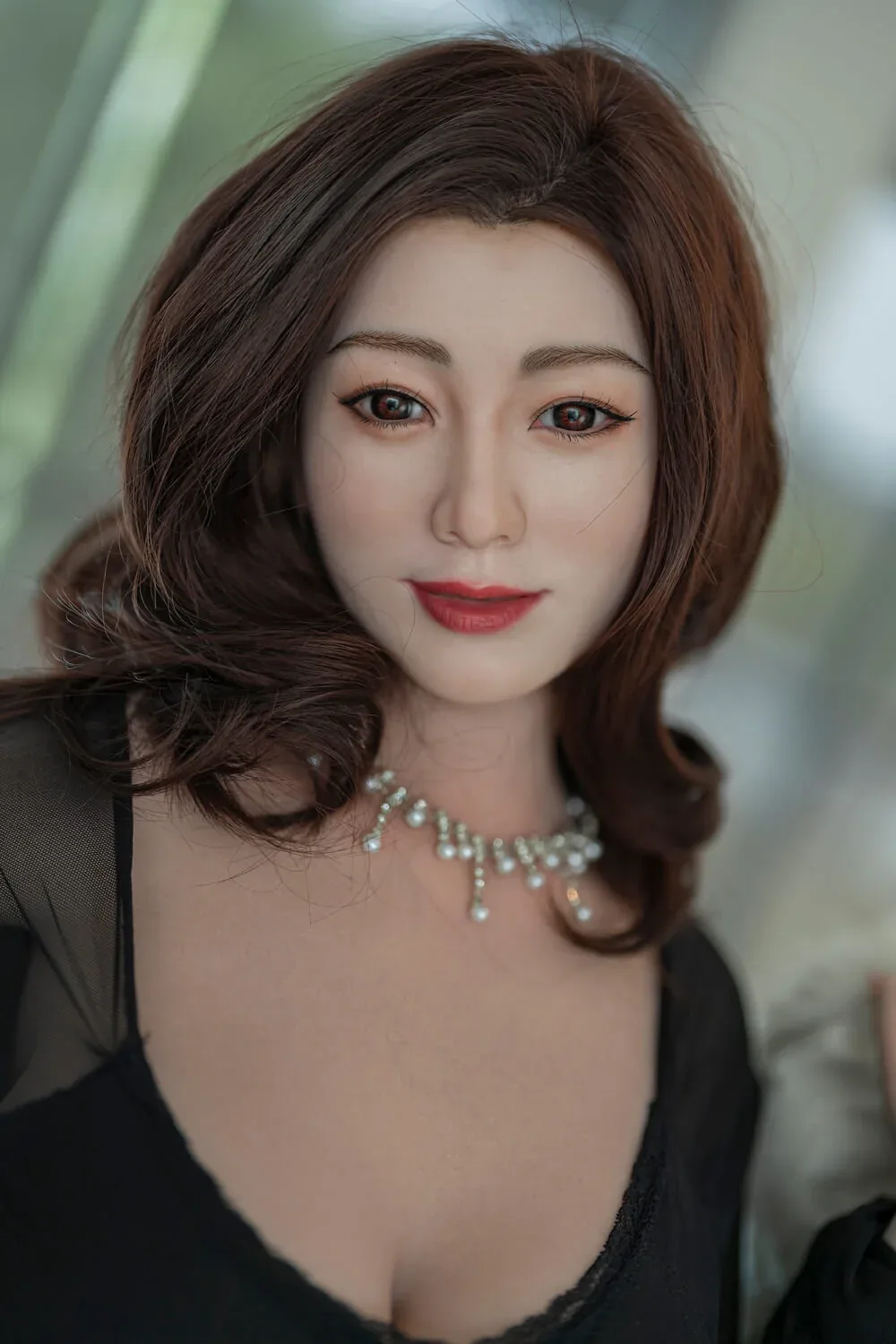 148cm (4ft8") Milf Asian Silicone ROS Head Sex Dolls - J-Cup - Hao view 3