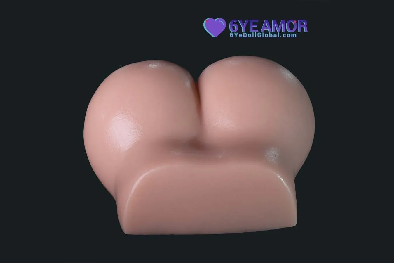 11cm (4.3") Round Butt with Plump Butt Hole Masturbator (Model# LY0003) view 8