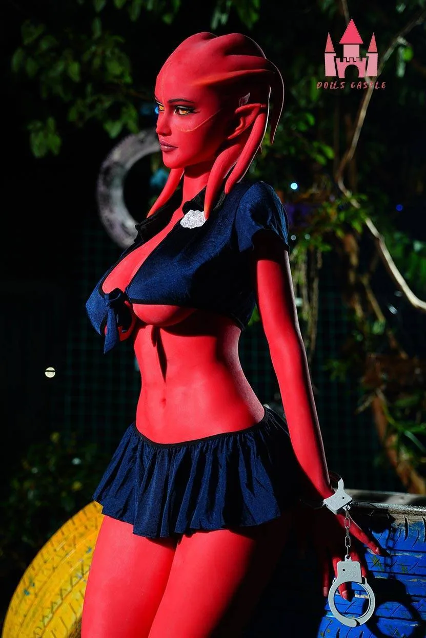 160cm (5ft3") Zombie Sex Doll in Red Skin - Devilish - In Stock | US Only view 6