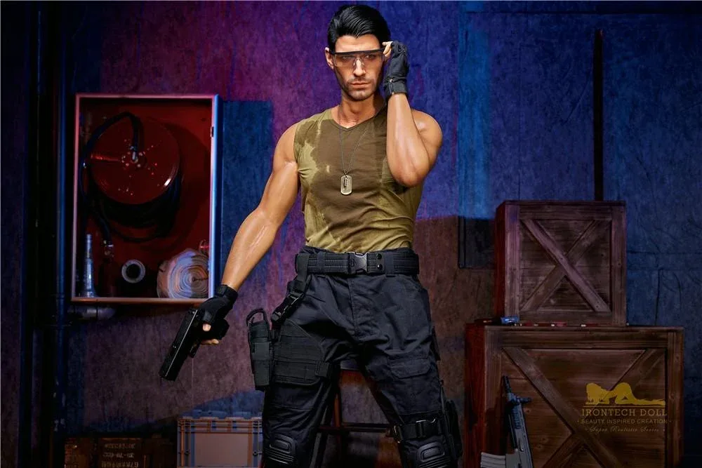 176cm (5ft7') Elite Commando Muscular Silicone Male Sex Doll - Thomas view 8