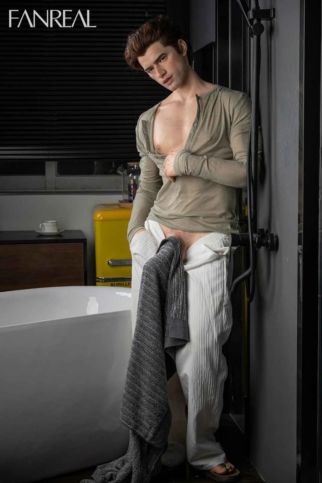 173cm (5ft8") Male Silicone ROS Sex Doll – Carter view 1
