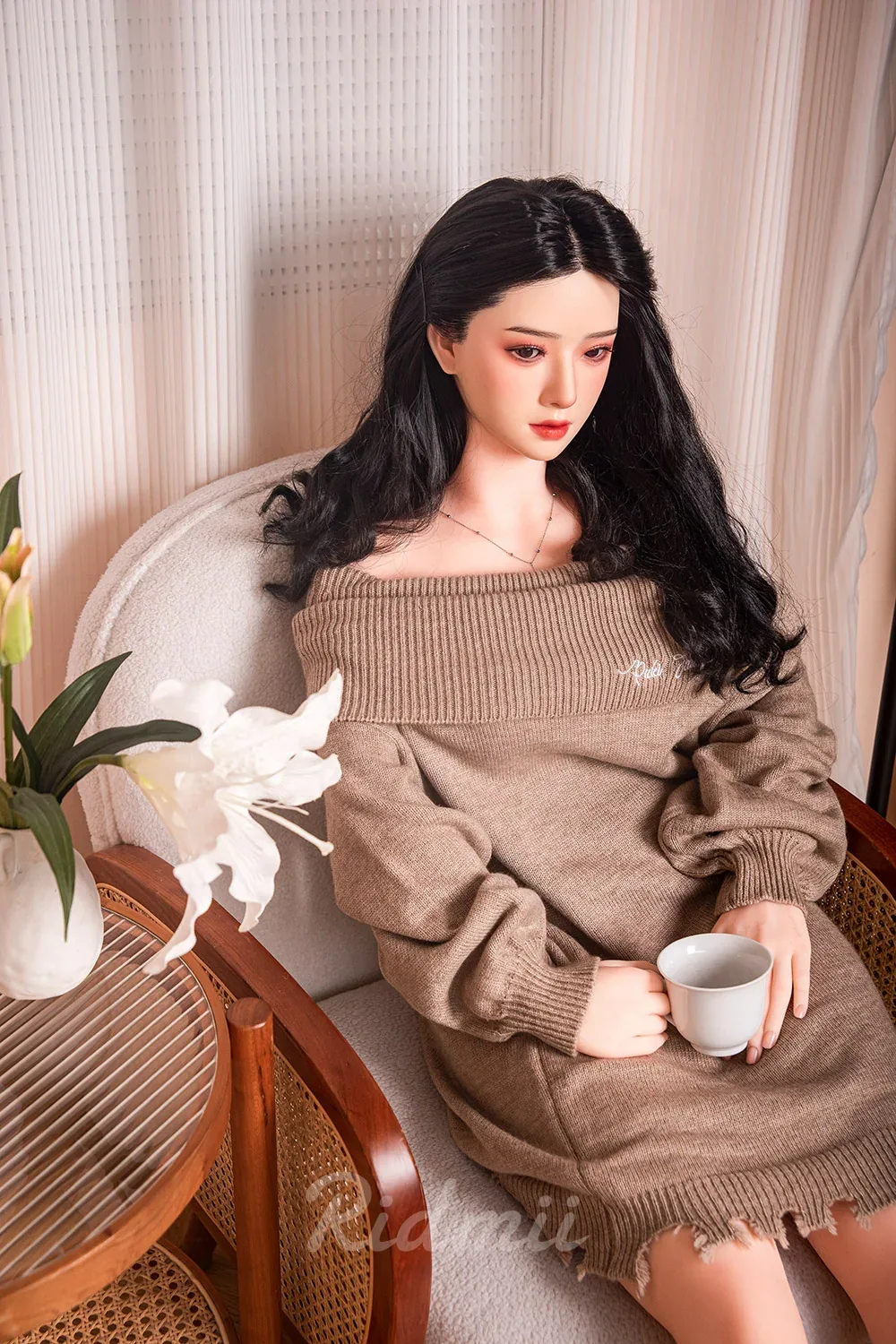 163cm (5ft3") Asian Hybrid Sex Doll Silicone Head & TPE Body - Muncey - APP Controlled - In Stock | US Only view 6