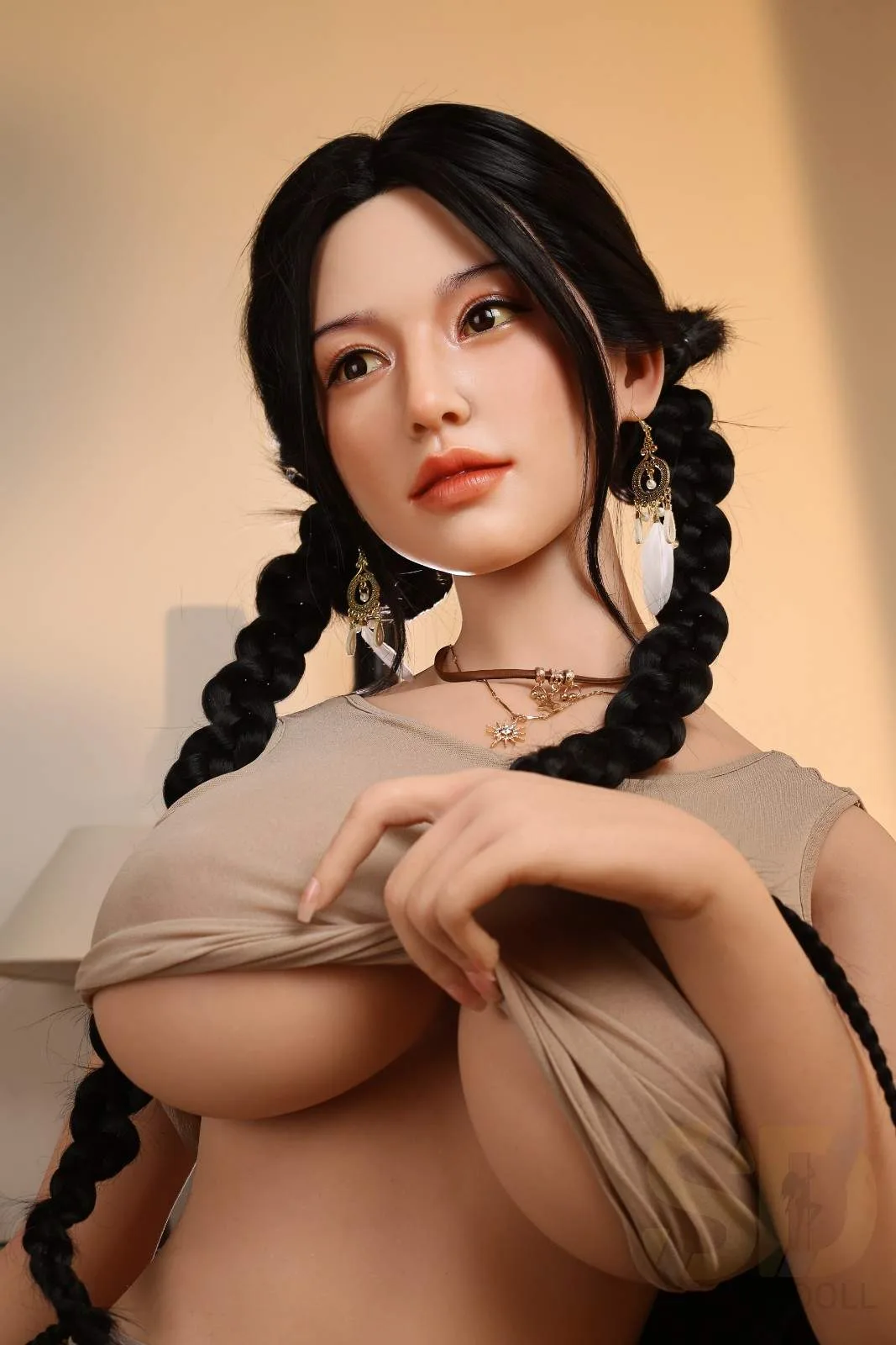 165cm (5ft5") Realistic Asian Silicone Sex Doll – Bella view 4