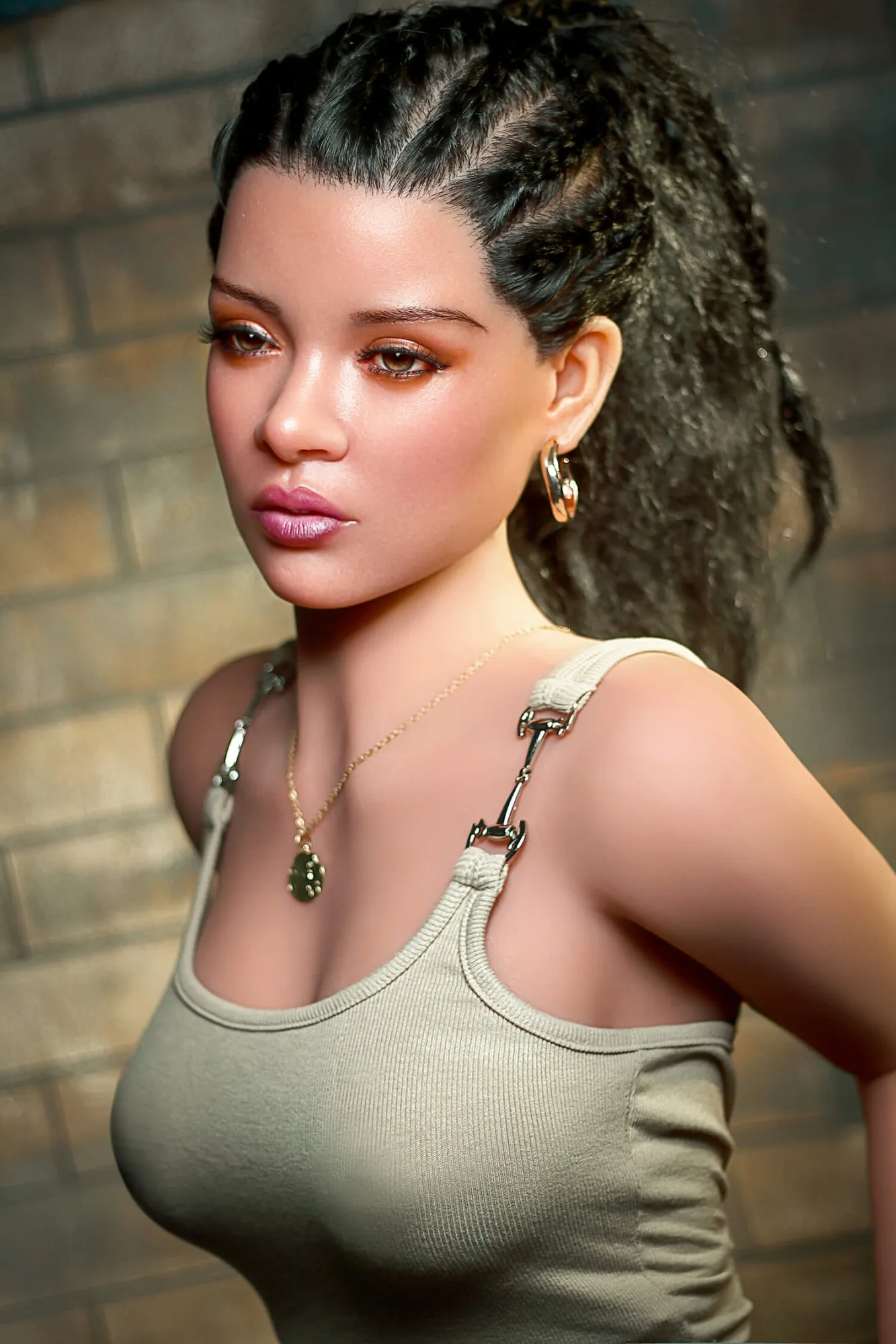 166cm (5ft4") Ebony Hybrid Sex Love Doll - C-Cup - Cherry view 5