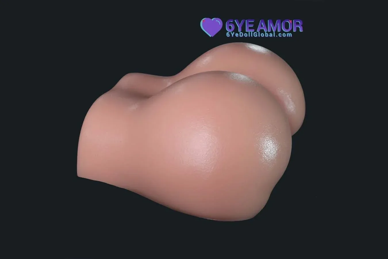 11cm (4.3") Round Butt with Plump Butt Hole Masturbator (Model# LY0003) view 5