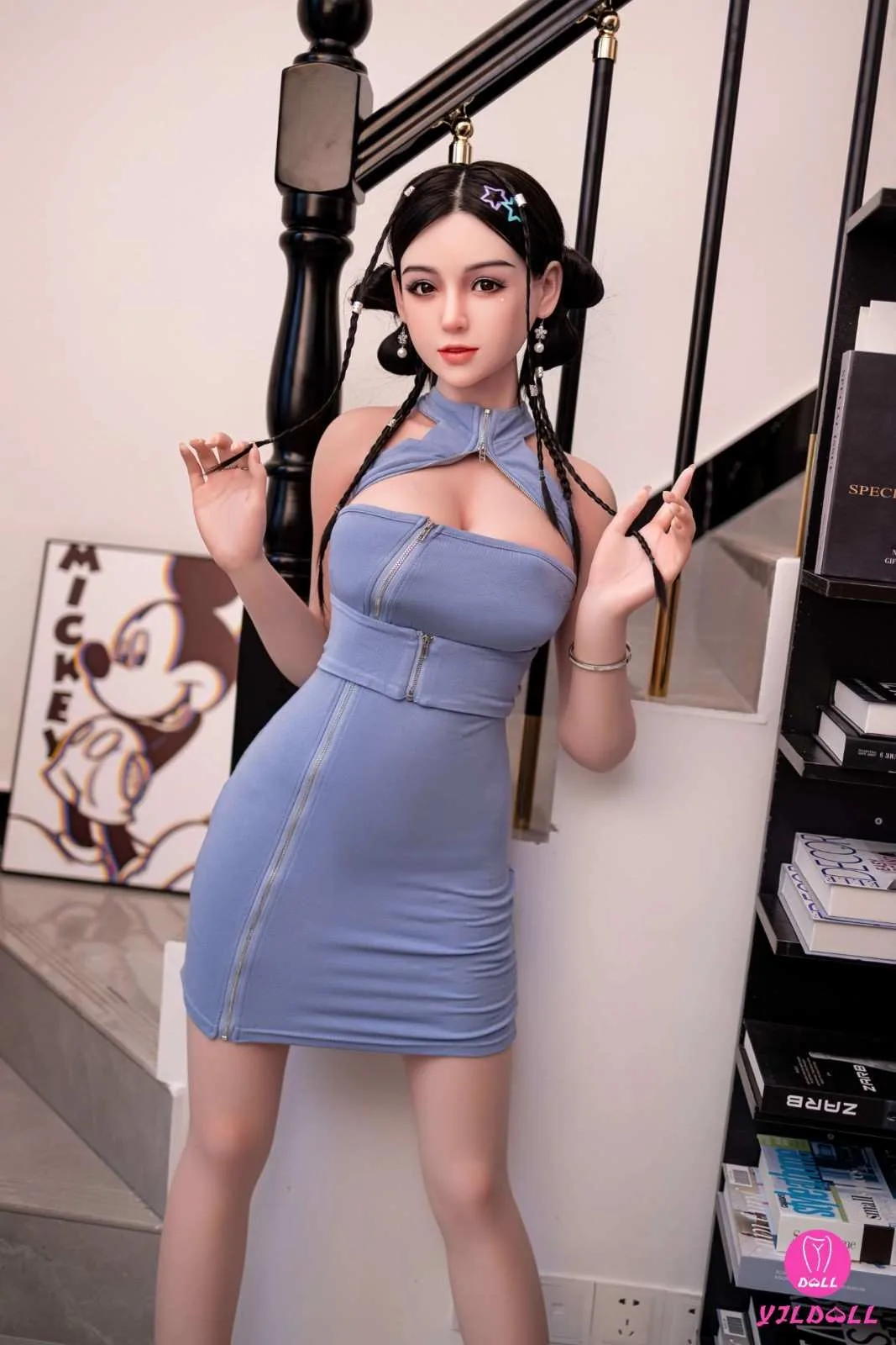 148cm (4ft8") Asian Silicone Head Hybrid Sex Doll - D-Cup - Ellen view 4