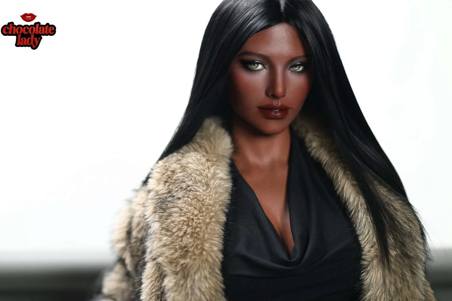 166cm (5ft5") ROS Chocolate Full Silicone Sex Doll - E-Cup – Naomi view 5