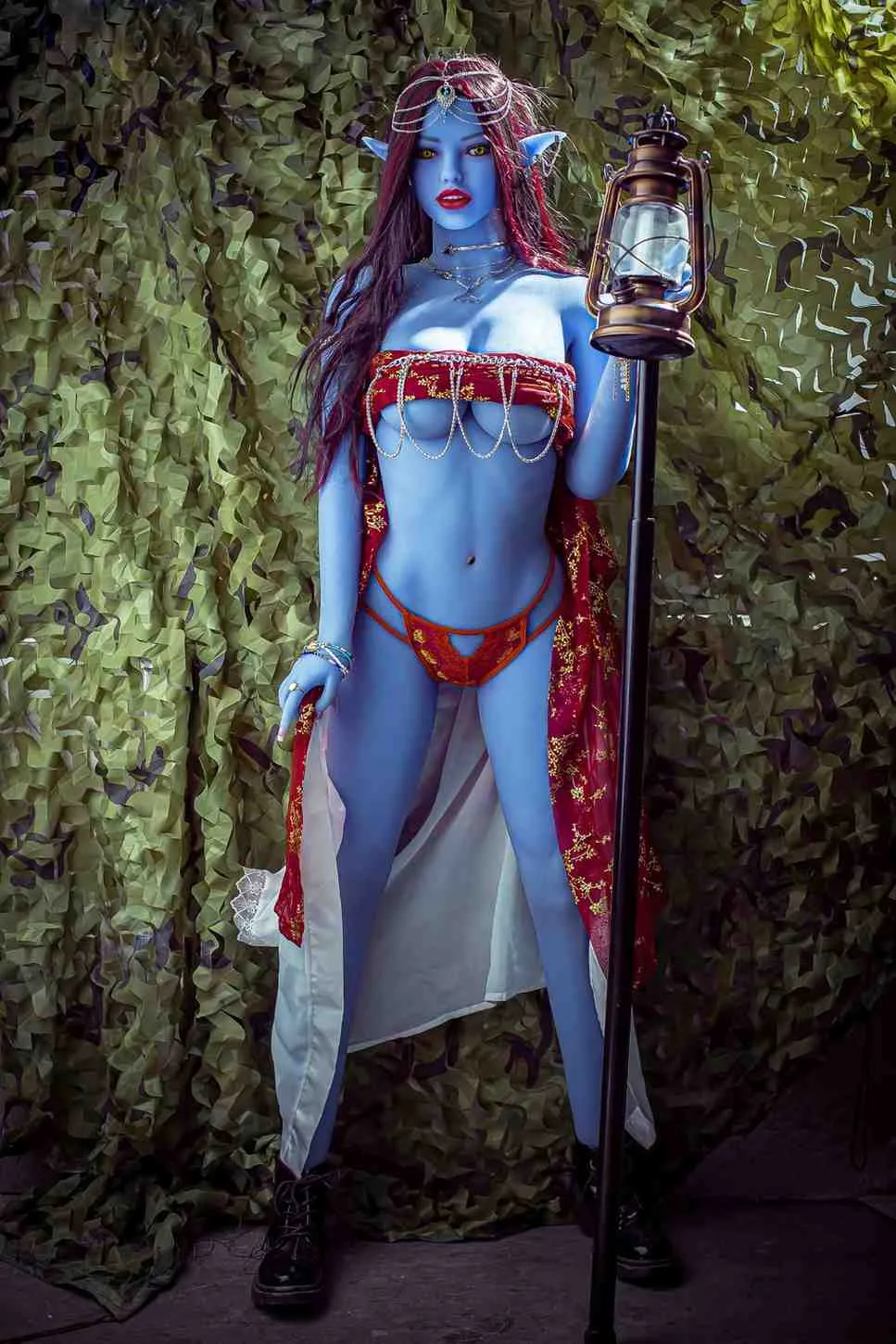 158cm (5ft1") Sexy Elf Blue Skin Tone TPE Sex Doll - In Stock | US Only view 5