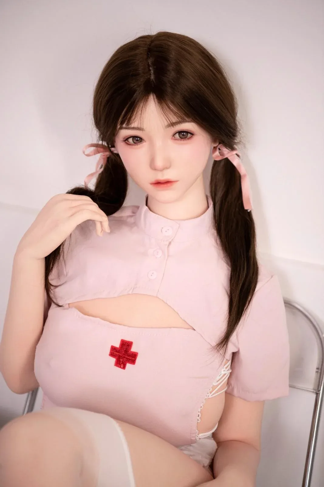 158cm (5ft1") Nurse Silicone Sex Doll - D-Cup - Emma view 5