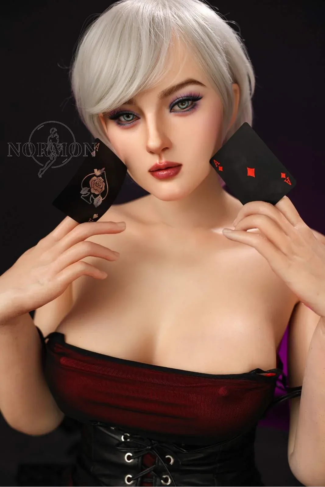 165cm (5ft5") Milf Platinum Hair Sex Doll - C-Cup - Victoria view 4