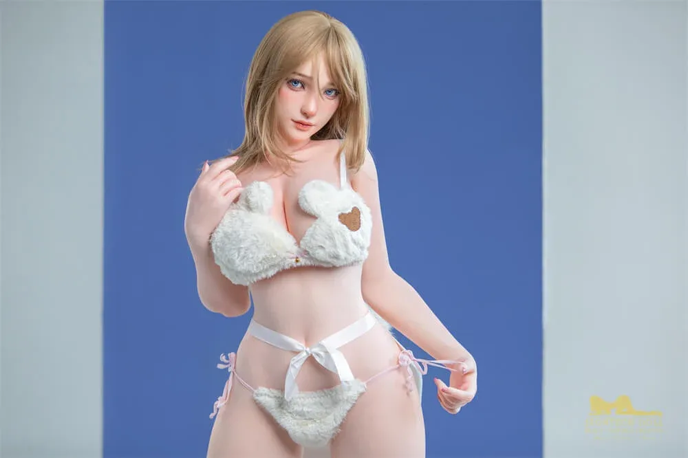 165cm (5ft5") Beauty Blonde Silicone Sex Doll - Kitty - In Stock | US Only view 7