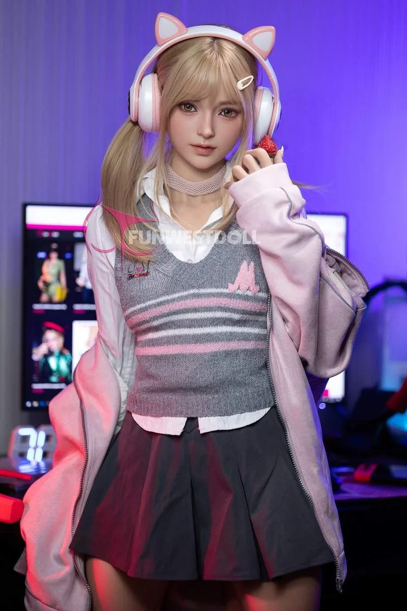 159cm (5ft2") Blonde Gamer S-TPE Sex Doll – Exquisite Asian - A-Cup - In Stock | US Only