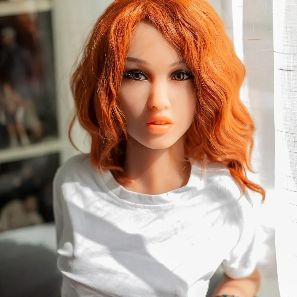 157cm (5ft1") Skinny Redhead Tan Skin TPE Sex Doll - B-Cup - In Stock | EU Only view 3