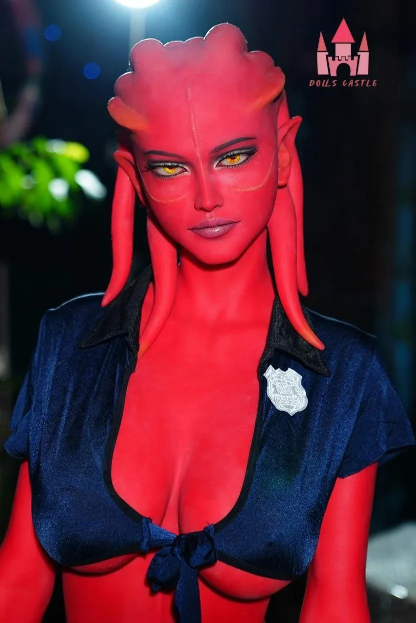 160cm (5ft3") Zombie Sex Doll in Red Skin - Devilish - In Stock | US Only view 5