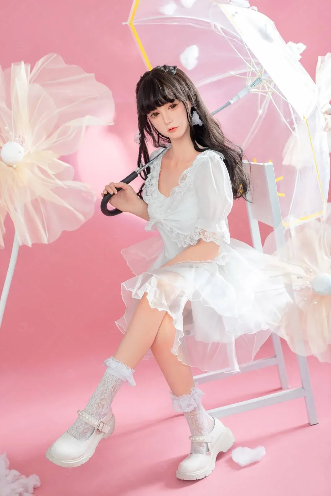 148cm (4ft8") Valentines Day Girl Silicone Sex Love Doll - C-Cup - Alice