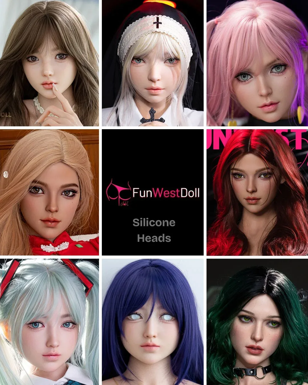 FunWest Silicone Heads view 1