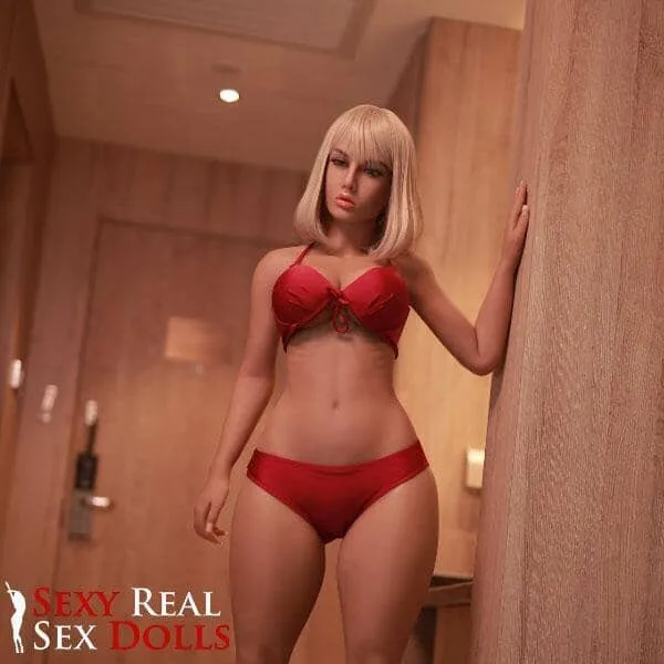 150cm (4ft 11') Small Breast Blonde Sex Doll with Large Ass - Ginger
