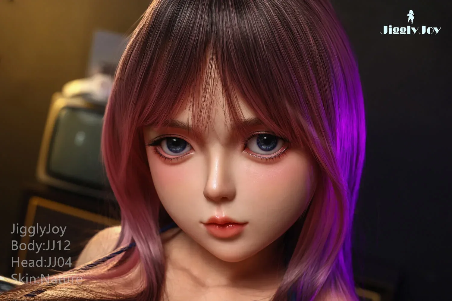71cm (27.9") Purple Hair Fucking Nipple Silicone Love Torso - R-Cup - Sharon view 3