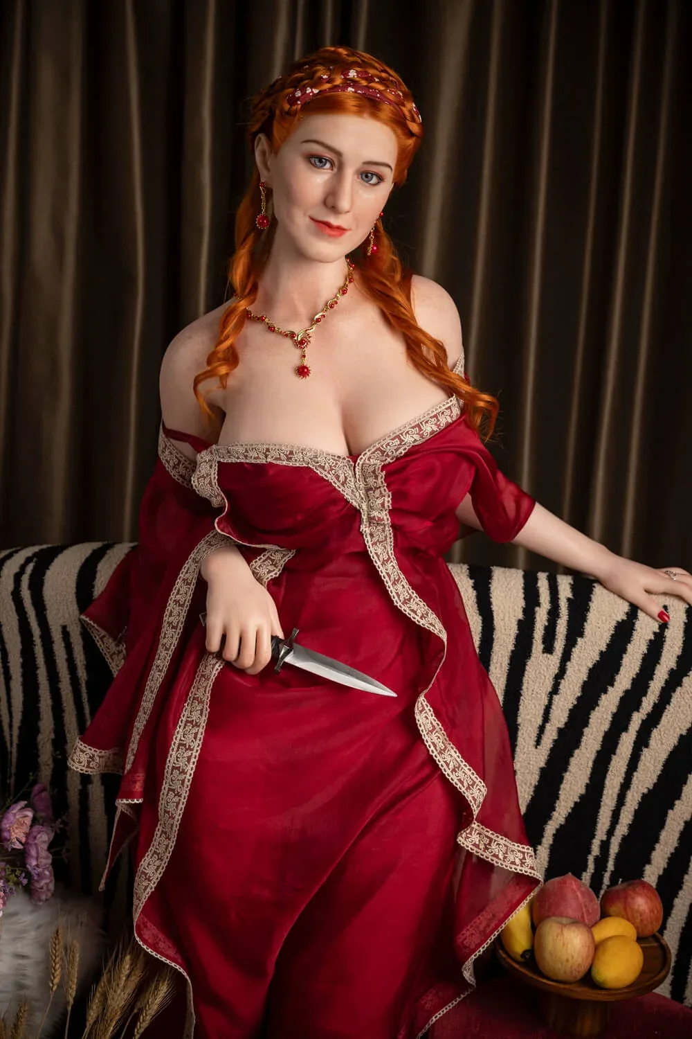 165cm (5ft4") Lady Redhead Elegant Silicone Sex Doll - G-Cup - Lucretia view 5