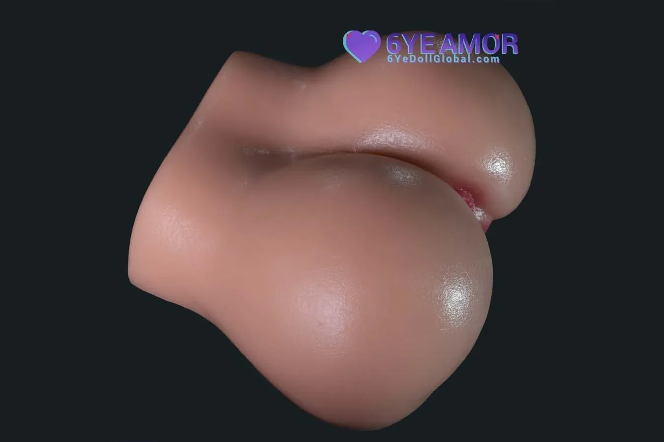 11cm (4.3") Round Butt with Plump Butt Hole Masturbator (Model# LY0003) view 7