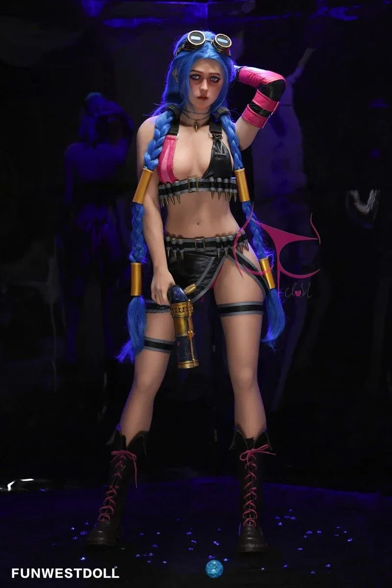 159cm (5ft2') A-Cup Jinx Cosplay Premium Tpe Sex Doll - Assos view 8
