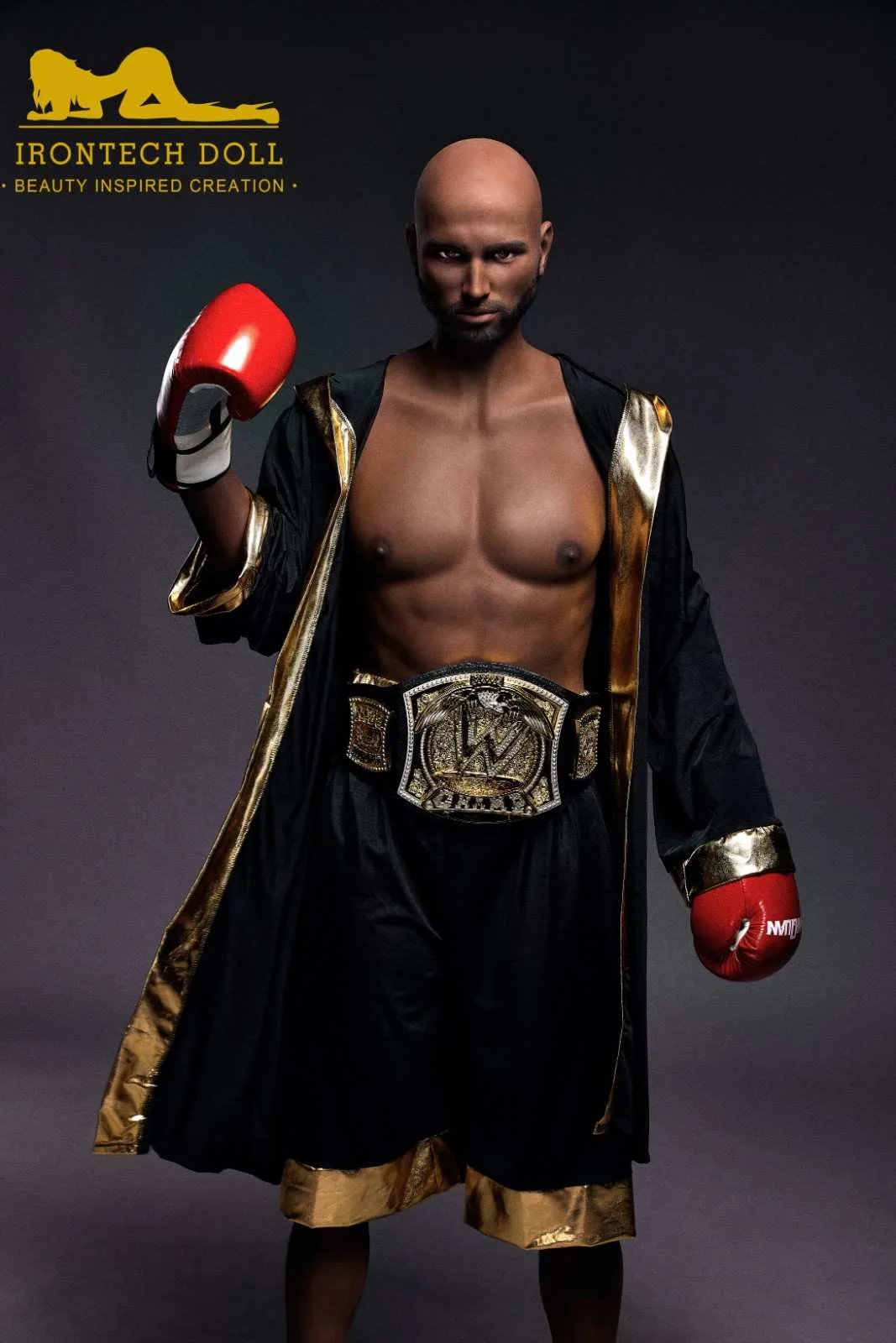 175cm (5ft9') Boxing Champion Black Male Sex Doll - Jack view 4