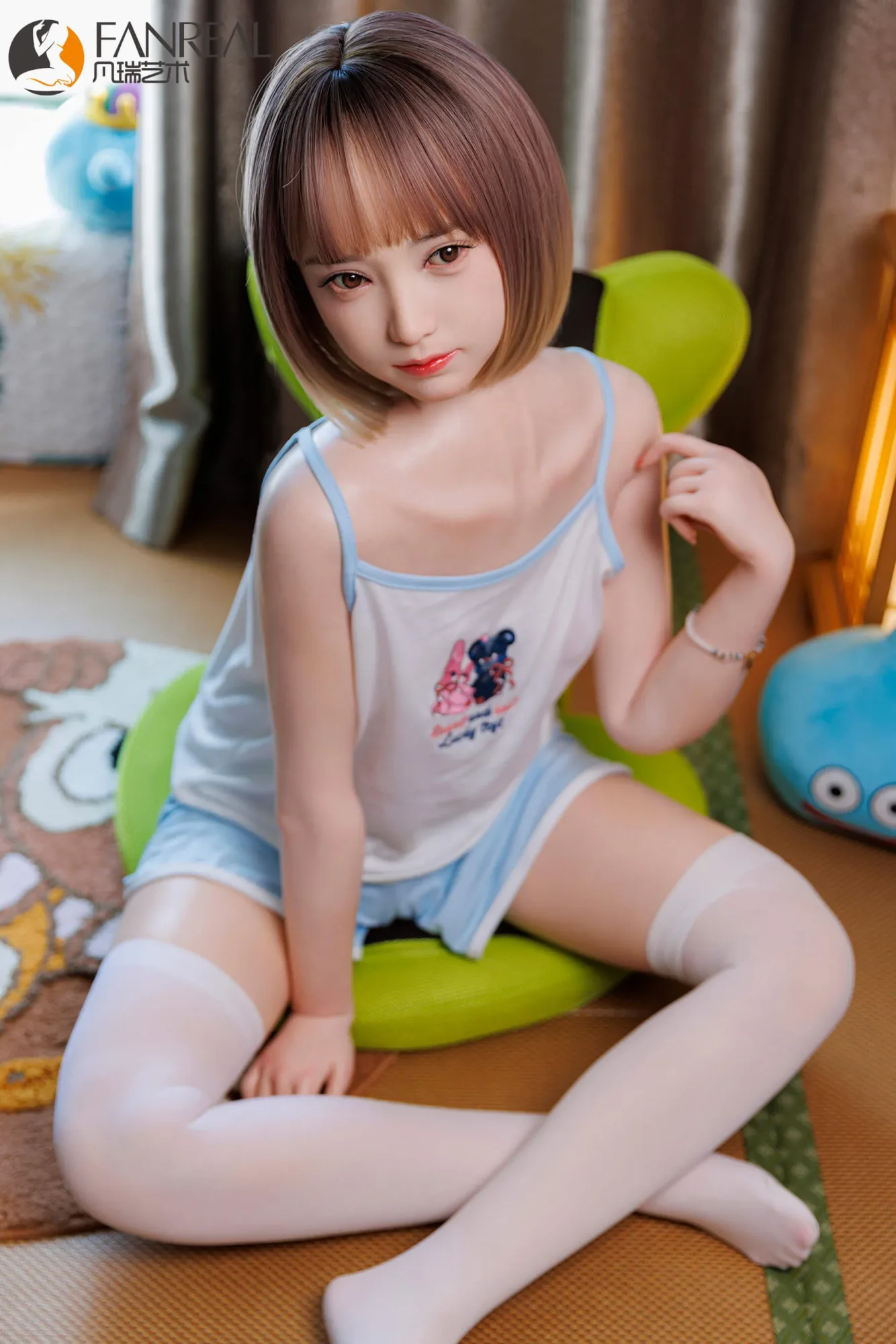 153cm (5ft0") Japanese Short Hair Silicone Sex Doll - B-Cup - Mo view 5