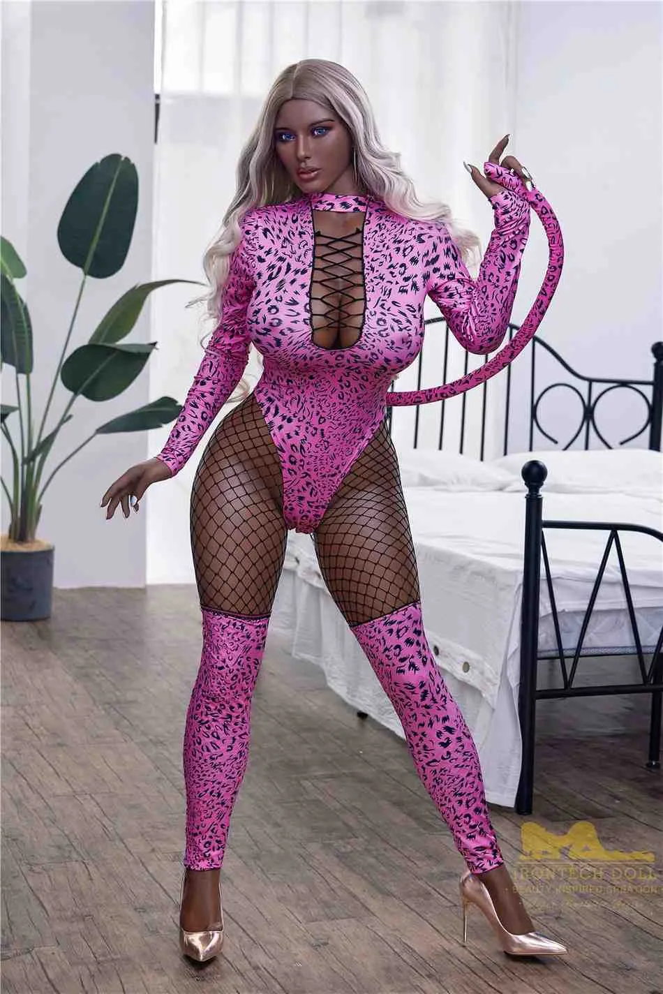 160cm (5ft2') Ebony Queen Silicone Sex Doll - Hedy