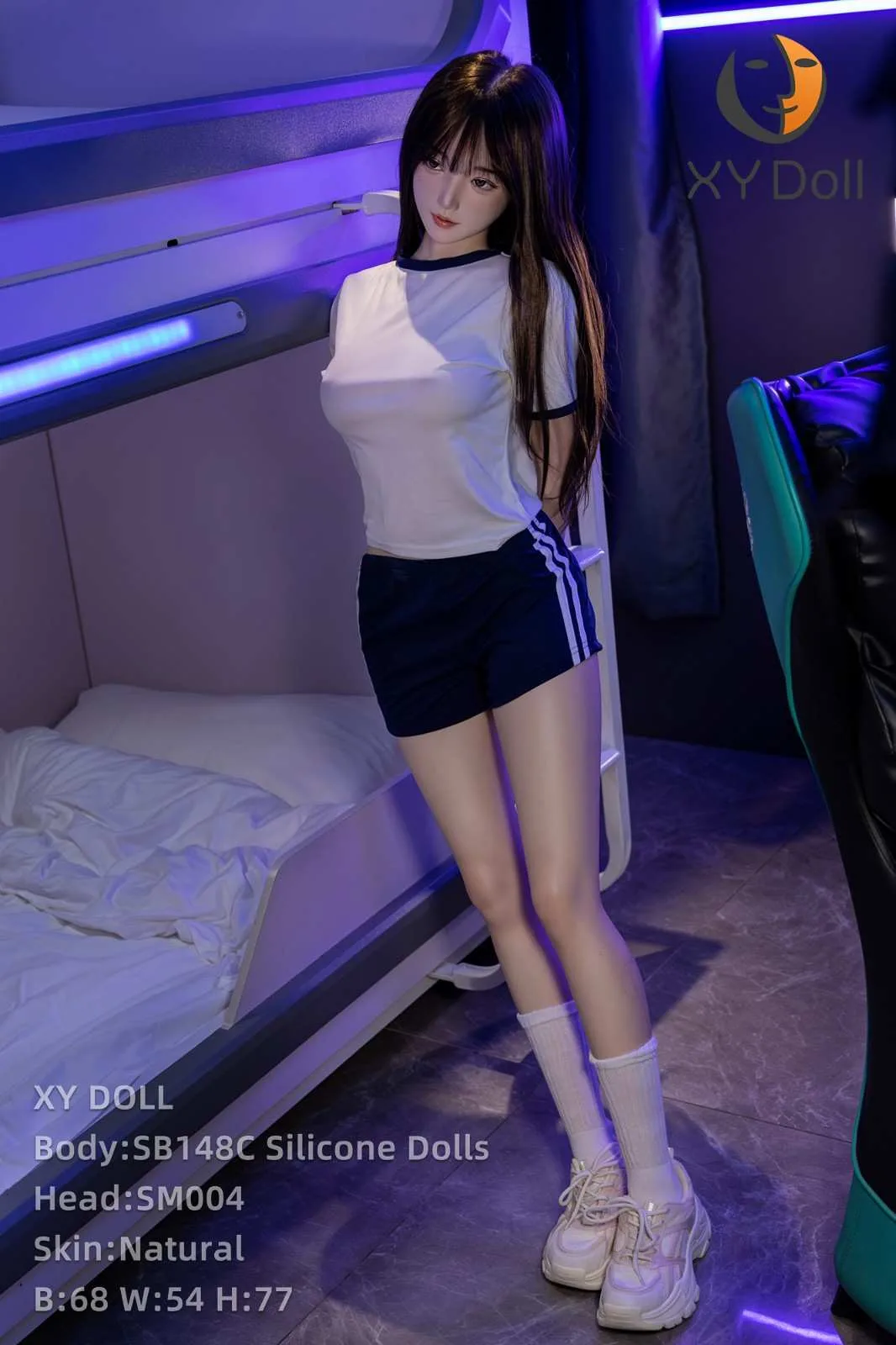 148cm (4ft8") Tiny Girl Silicone Sex Love Doll - C-Cup