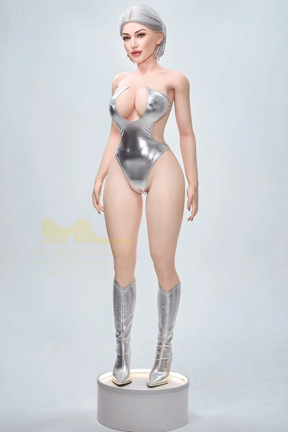 159cm (5ft2') Platinum Blonde Real Silicone Sex Doll- Celine view 3