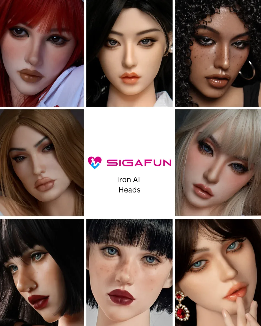 Sigafun Iron AI Standard Soft Heads view 1