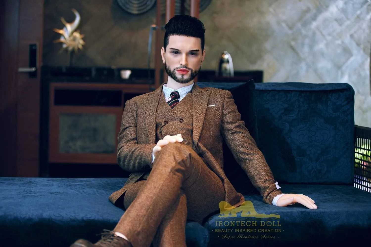 162cm (5ft4') Fine Eligible Bachelor with Silicone Head Male Sex Doll- Zayn view 5