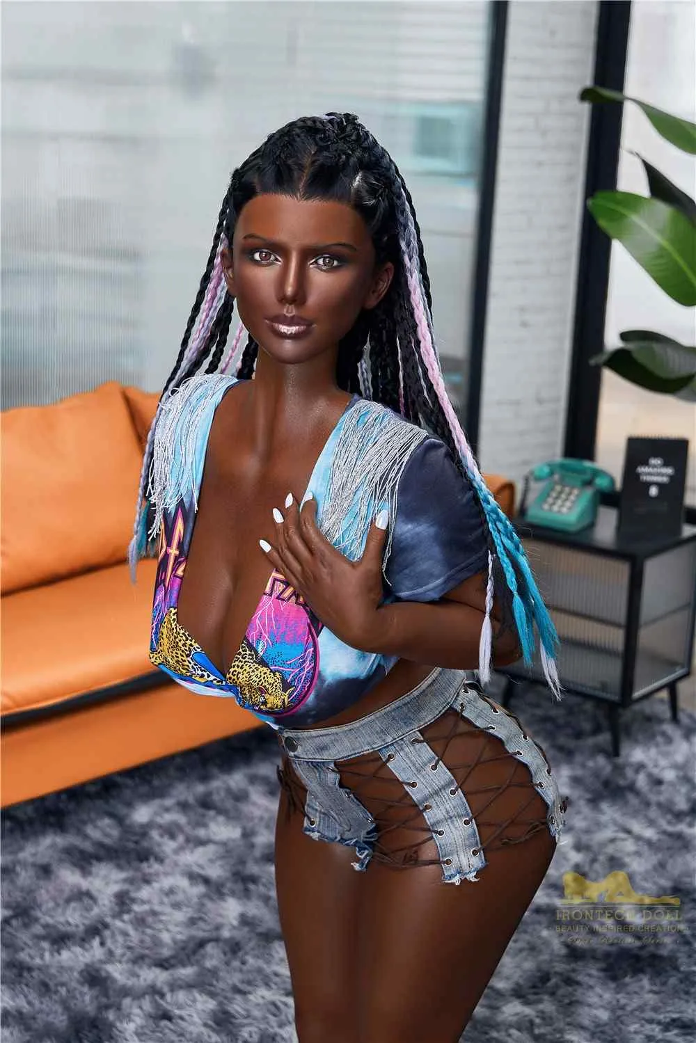 160cm (5ft2') Ebony Sexy Silicone Sex Doll - Celine view 5