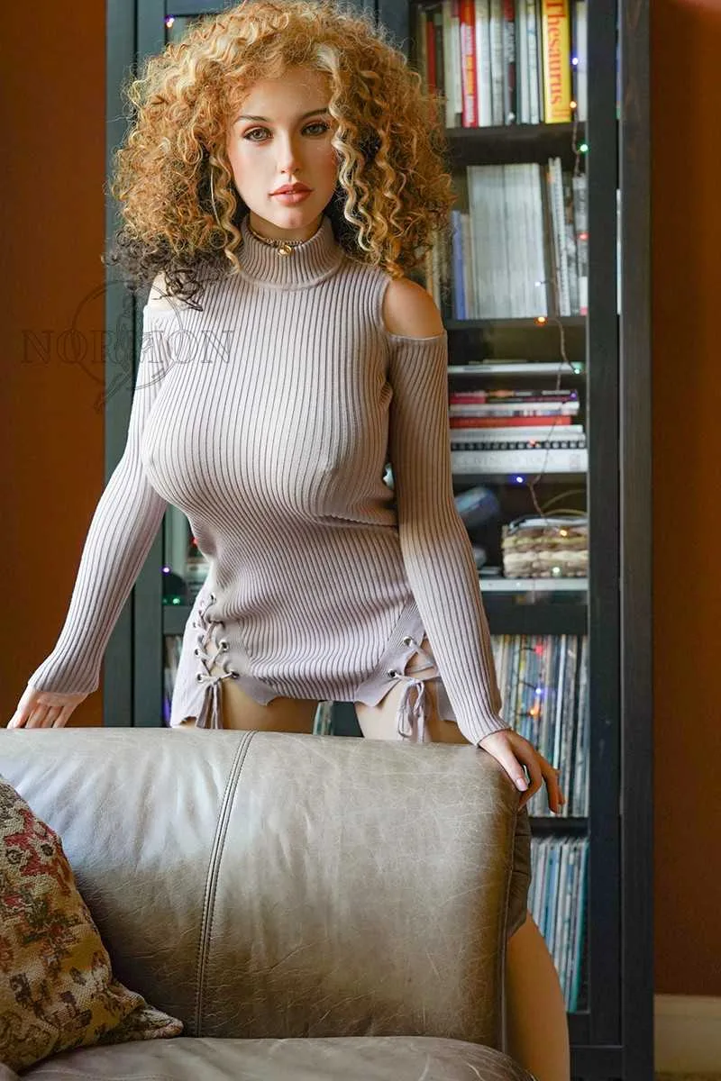 162cm (5ft4') I-Cup Curvy body with Curly Fry Hair Sex Doll - Idara