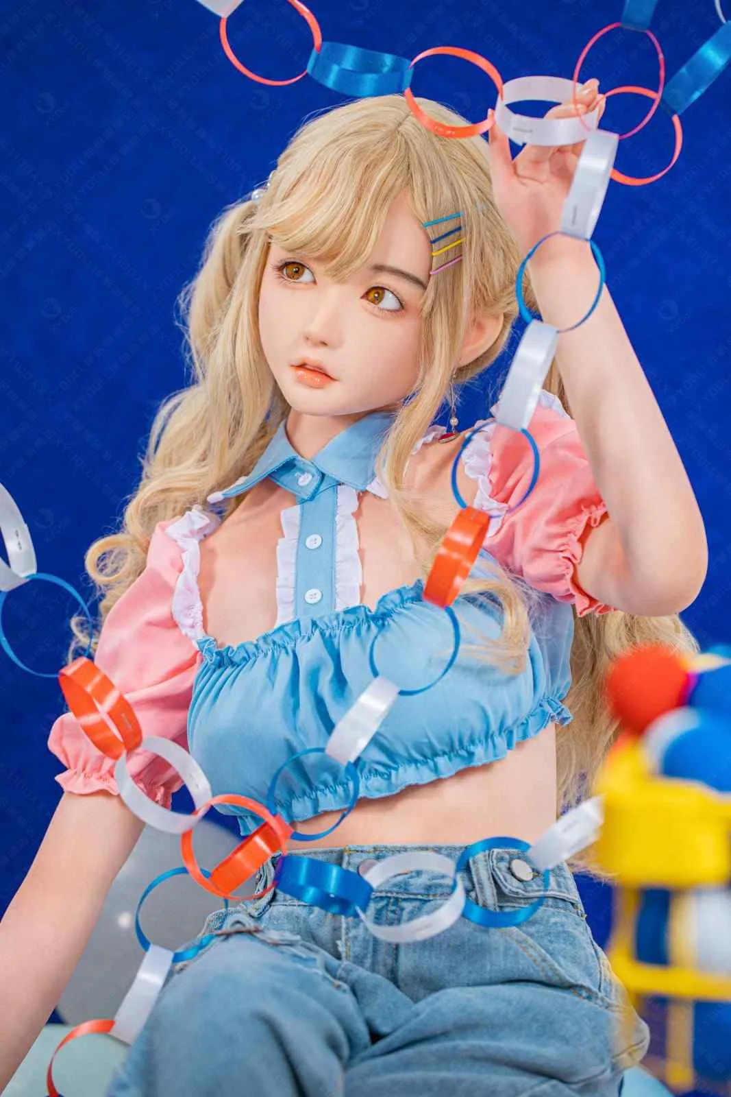 148cm (4ft8") Blonde Asian Silicone Doll - C-Cup - Amily view 7
