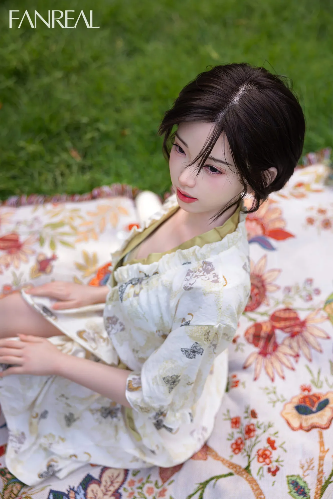 153cm (5ft0") Elegant & Beauty Short Hair Silicone Sex Doll with ROS Head - B-Cup - Molly view 5