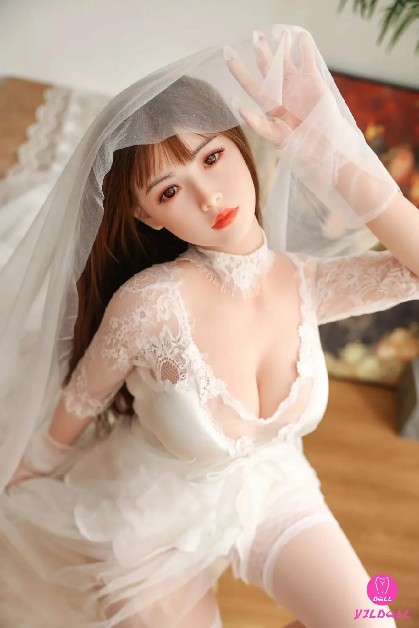163cm (5ft3") Natural Head & Body One Piece Silicone Love Sex Doll - F-Cup - Indira view 7
