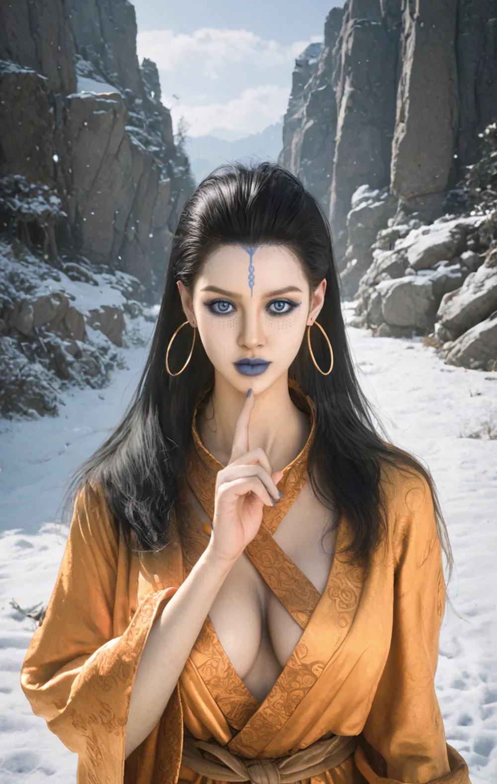 164cm (5ft4') Halloween Winter Empress Silicone Sex Doll - In Stock | US Only view 5