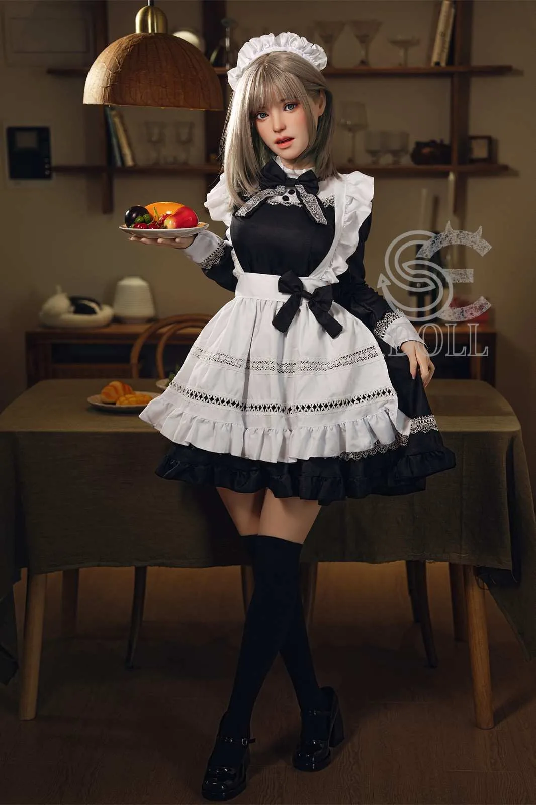 161cm (5ft3') E-Cup Sexy Maid Silicone Sex Doll - SE#020SO - Vicky.H