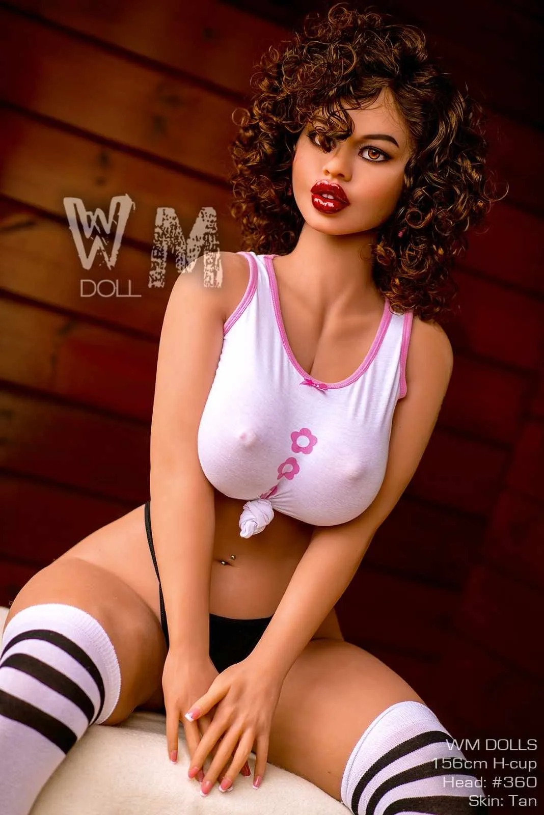 156cm (5ft1') H-Cup Pouty lips with Curvy Body - Head#360 - Shelly view 4