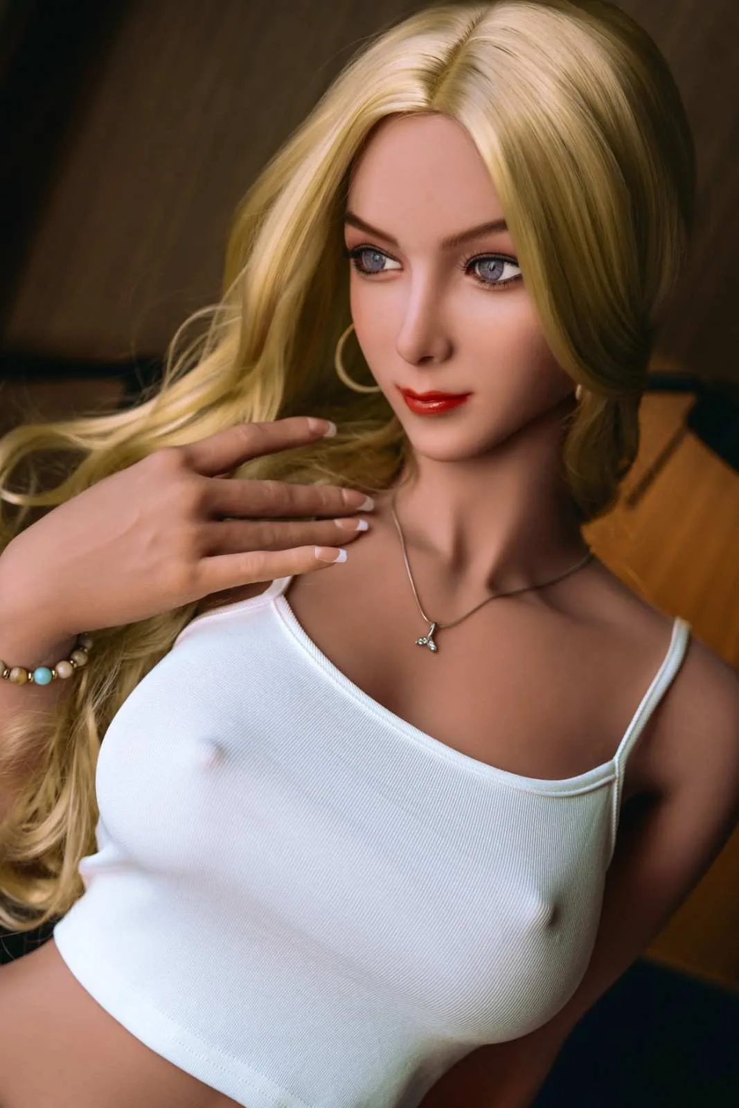 157cm (5ft1") Blonde Petite TPE Sex Doll - D-Cup - In Stock | US Only view 6