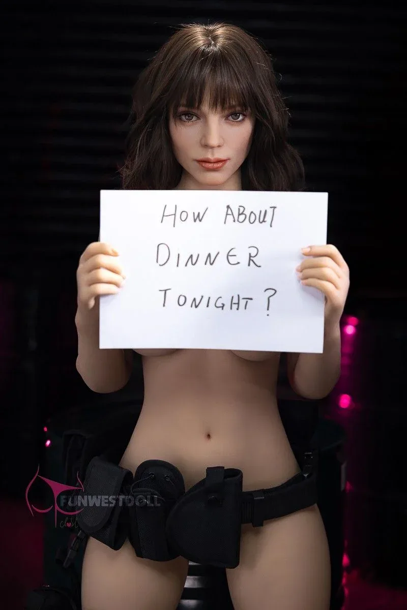 159cm (5ft2') F-Cup TPE Sex Doll – Cosplay Gun Girl Fantasy Doll for Gamers - Eve