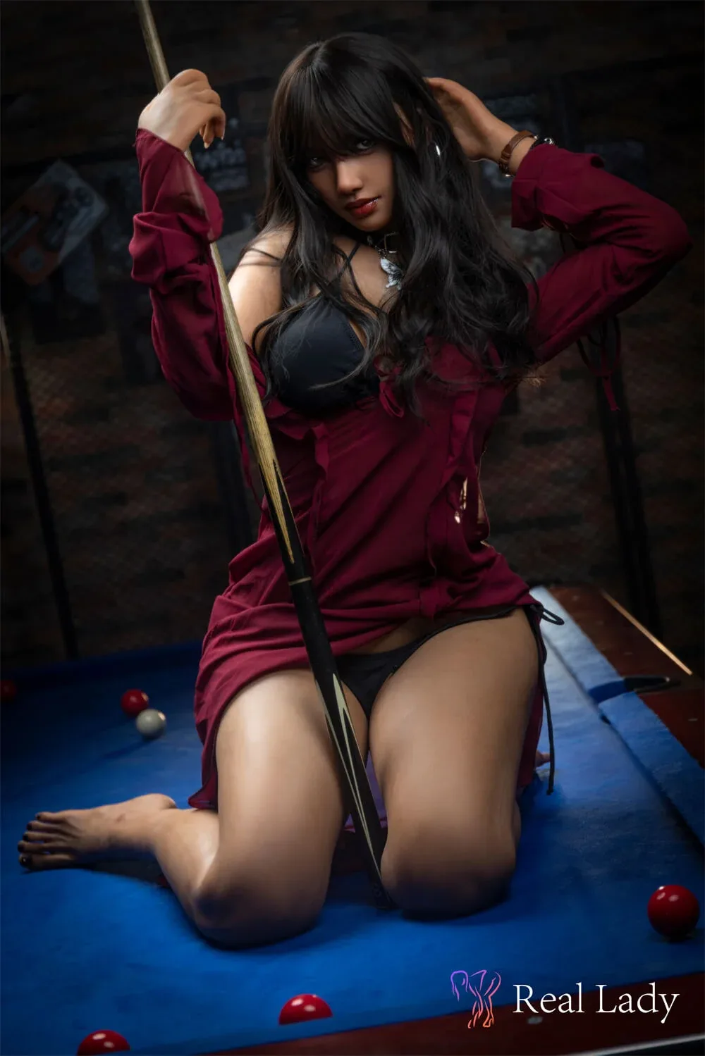 170cm (5ft7") Dark Tanned S30 Head Silicone Sex Doll - D-Cup - Rita